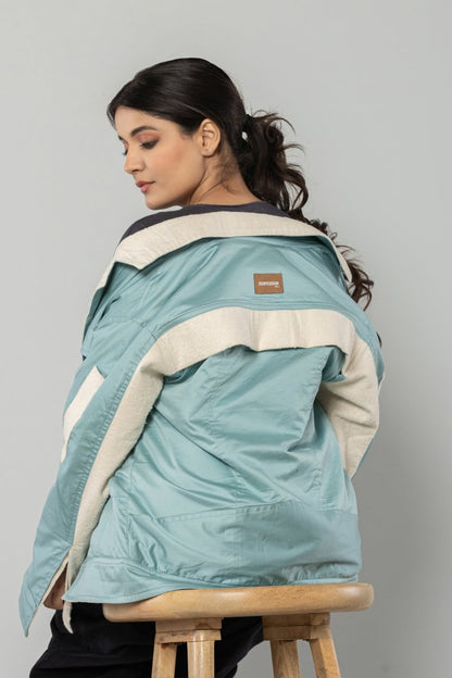 Cool Mint Reversible Unisex Jacket | Verified Sustainable by Brown Living™