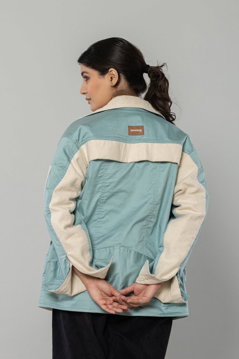 Cool Mint Reversible Unisex Jacket | Verified Sustainable by Brown Living™