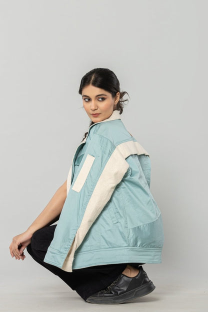 Cool Mint Reversible Unisex Jacket | Verified Sustainable by Brown Living™