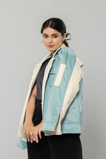 Cool Mint Reversible Unisex Jacket | Verified Sustainable by Brown Living™