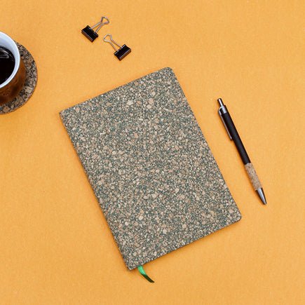 Sustainable Cork Diary (Green) | Verified Sustainable by Brown Living™