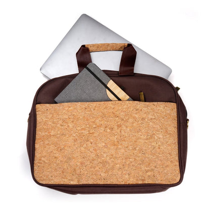 Cork Laptop Bag – Laptop Sleeve by The Cork Studio available on Brown Living™. . SKU: TCS - 54. Img 4.