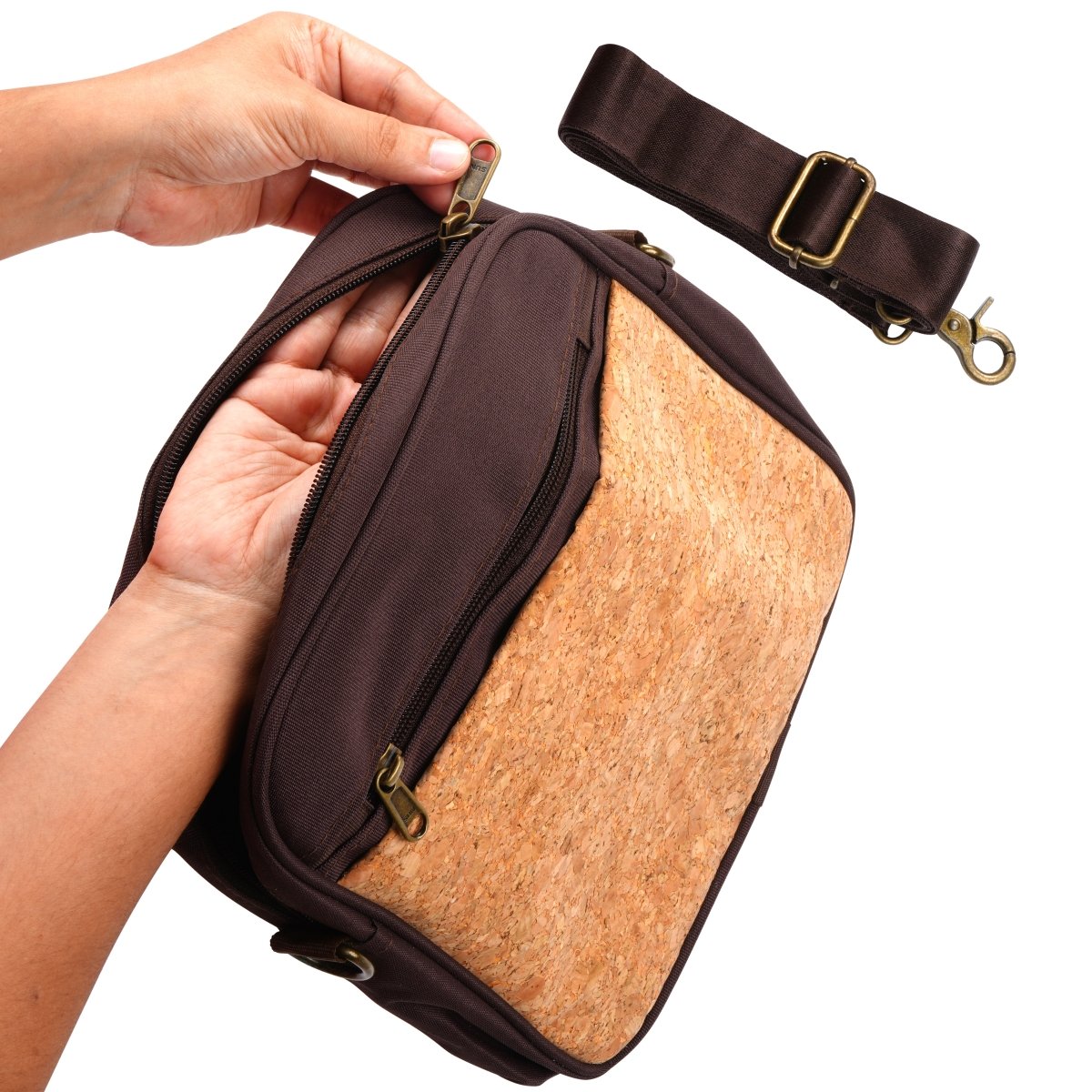 Cork Sling Messenger Bag – Sling Bag by The Cork Studio available on Brown Living™. . SKU: TCS - 53. Img 4.