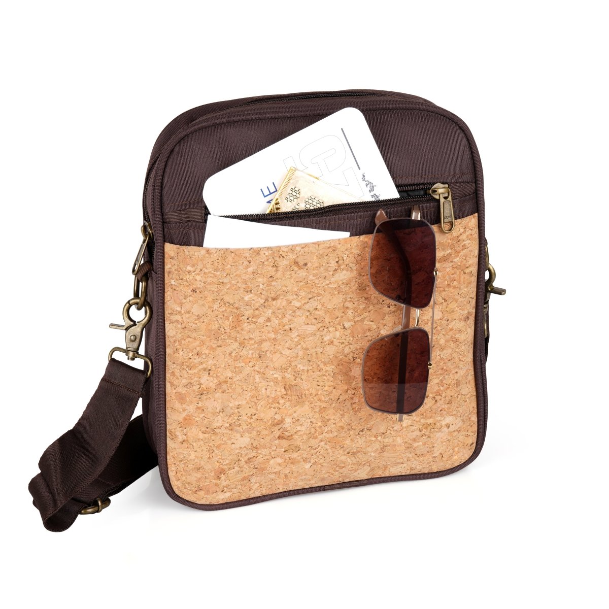 Cork Sling Messenger Bag – Sling Bag by The Cork Studio available on Brown Living™. . SKU: TCS - 53. Img 2.