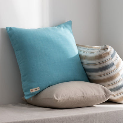 Corsica Powder Blue Cotton Cushion Cover | Verified Sustainable by Brown Living™