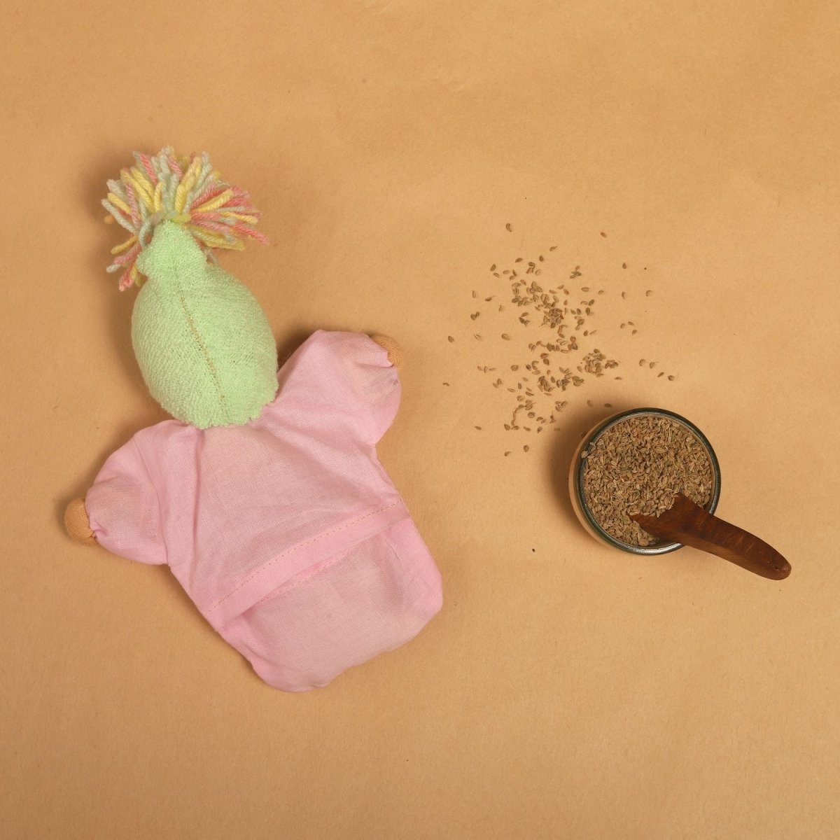 Cotton Candy Comfort Doll – Handmade Baby Plush – Soft Toy by Bombay Toy Company available on Brown Living™. . SKU: AD04CC. Img 2.