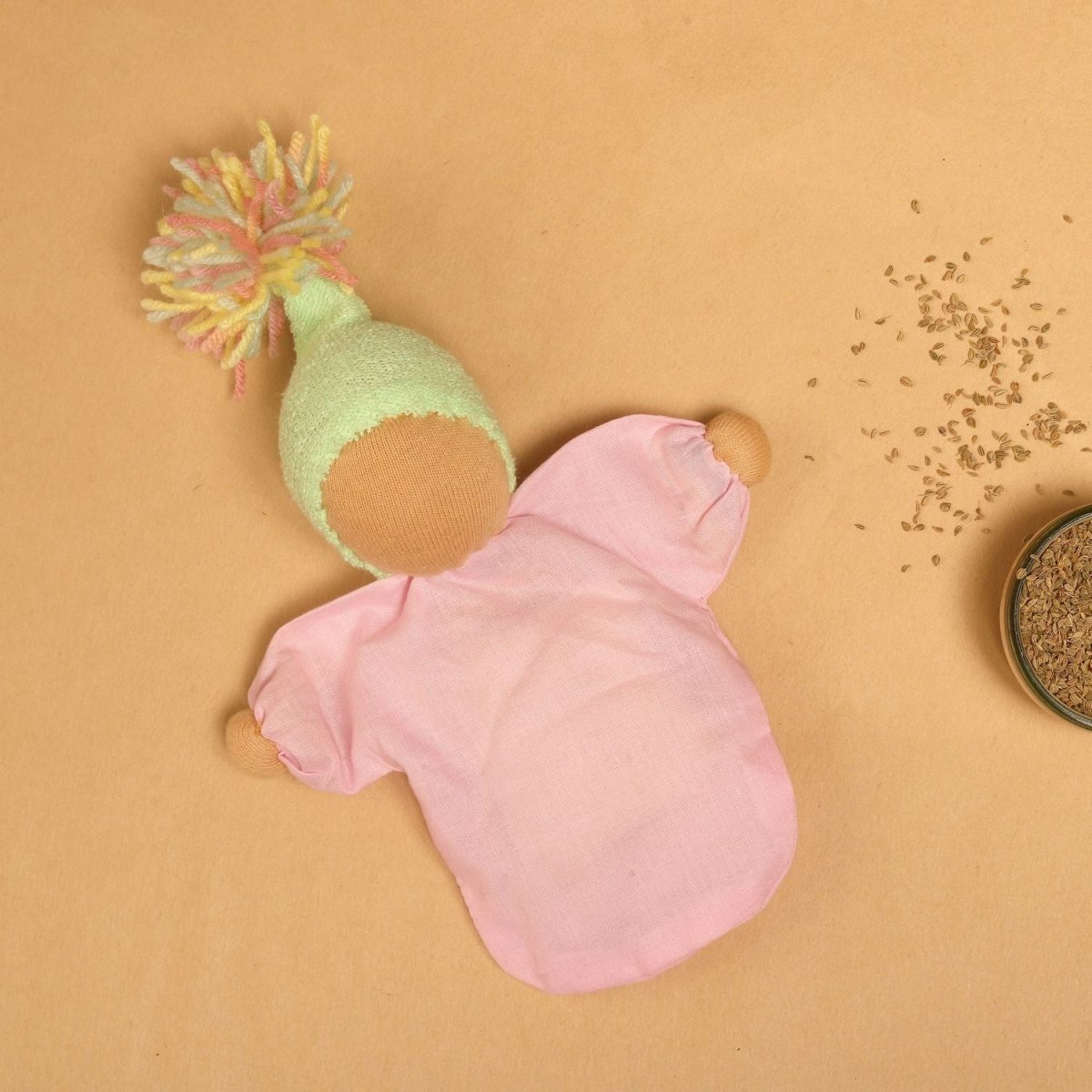 Cotton Candy Comfort Doll – Handmade Baby Plush – Soft Toy by Bombay Toy Company available on Brown Living™. . SKU: AD04CC. Img 3.
