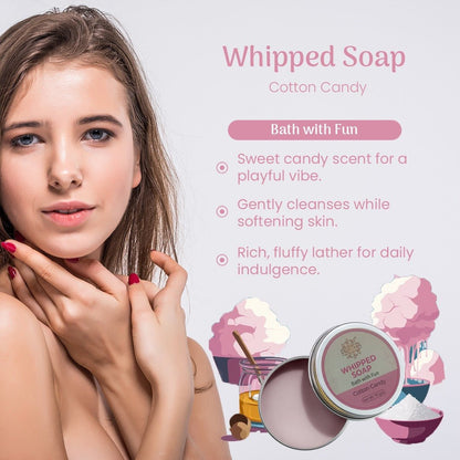 Cotton Candy Whipped Soap | Bath with Fun | Verified Sustainable by Brown Living™