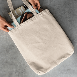 Cotton Canvas Tote Bag with Zipper | Multipurpose Shopping Bag (Pack of 2) | Verified Sustainable by Brown Living™