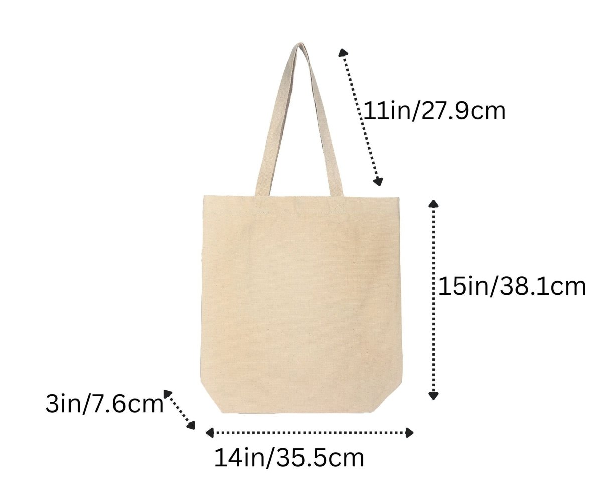 Cotton Canvas Tote Bag with Zipper | Multipurpose Shopping Bag (Pack of 2) | Verified Sustainable by Brown Living™