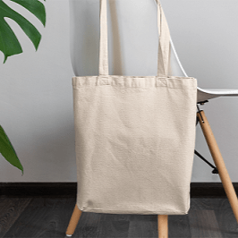 Cotton Canvas Tote Bag with Zipper | Multipurpose Shopping Bag (Pack of 2) | Verified Sustainable by Brown Living™