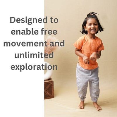 Cotton Comfort Joggers - For Him and For Her – Kids Pants on Brown Living™. SKU: SCUB(Cr) - 04. Img 6.