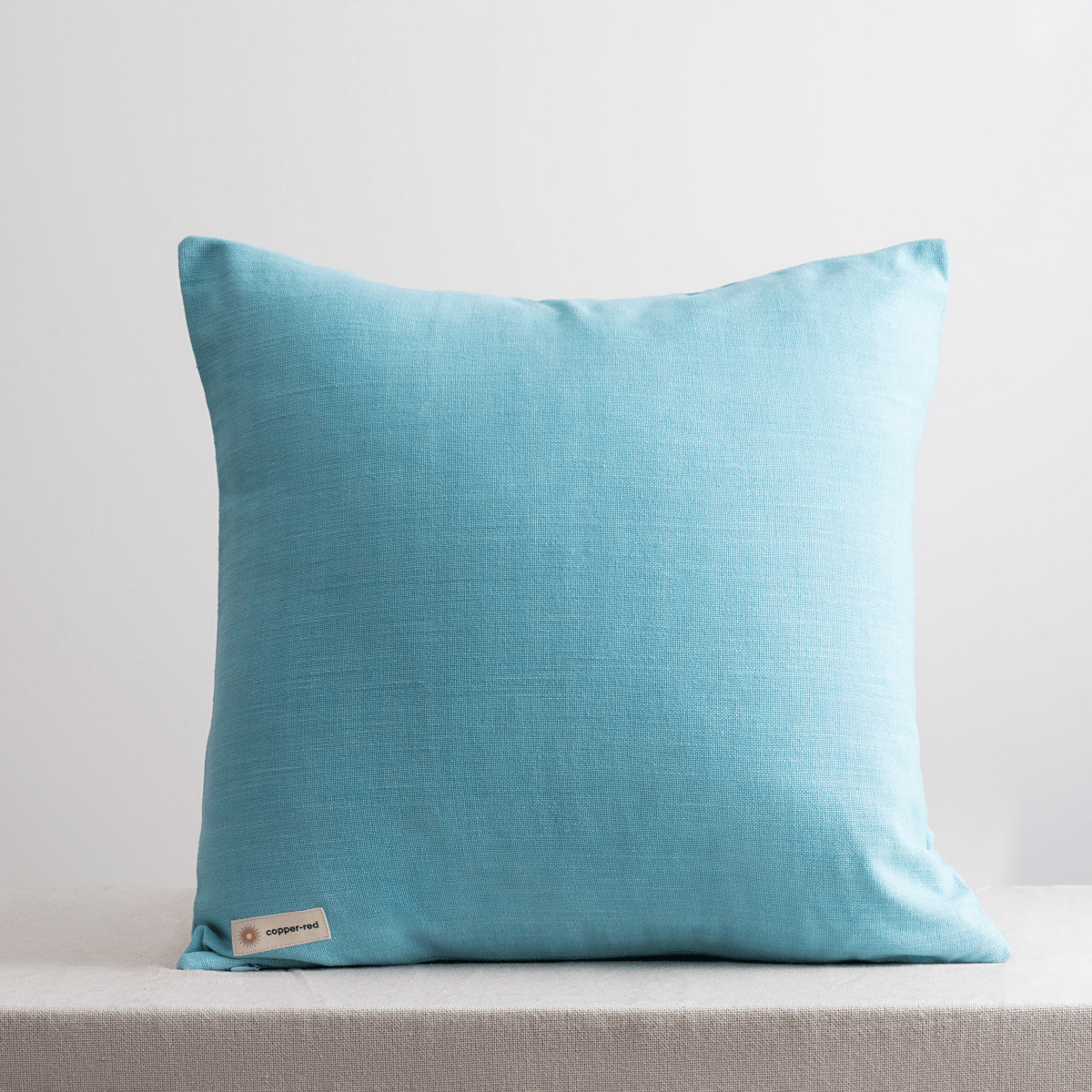 Cotton Cushion Cover | Corisca | Light Blue | Verified Sustainable by Brown Living™