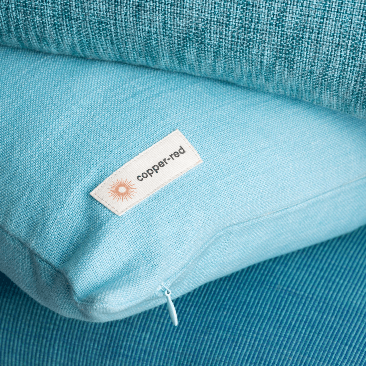 Cotton Cushion Cover | Corisca | Light Blue | Verified Sustainable by Brown Living™