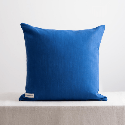 Cotton Cushion Cover | Navagio | Peacock Blue | Verified Sustainable by Brown Living™