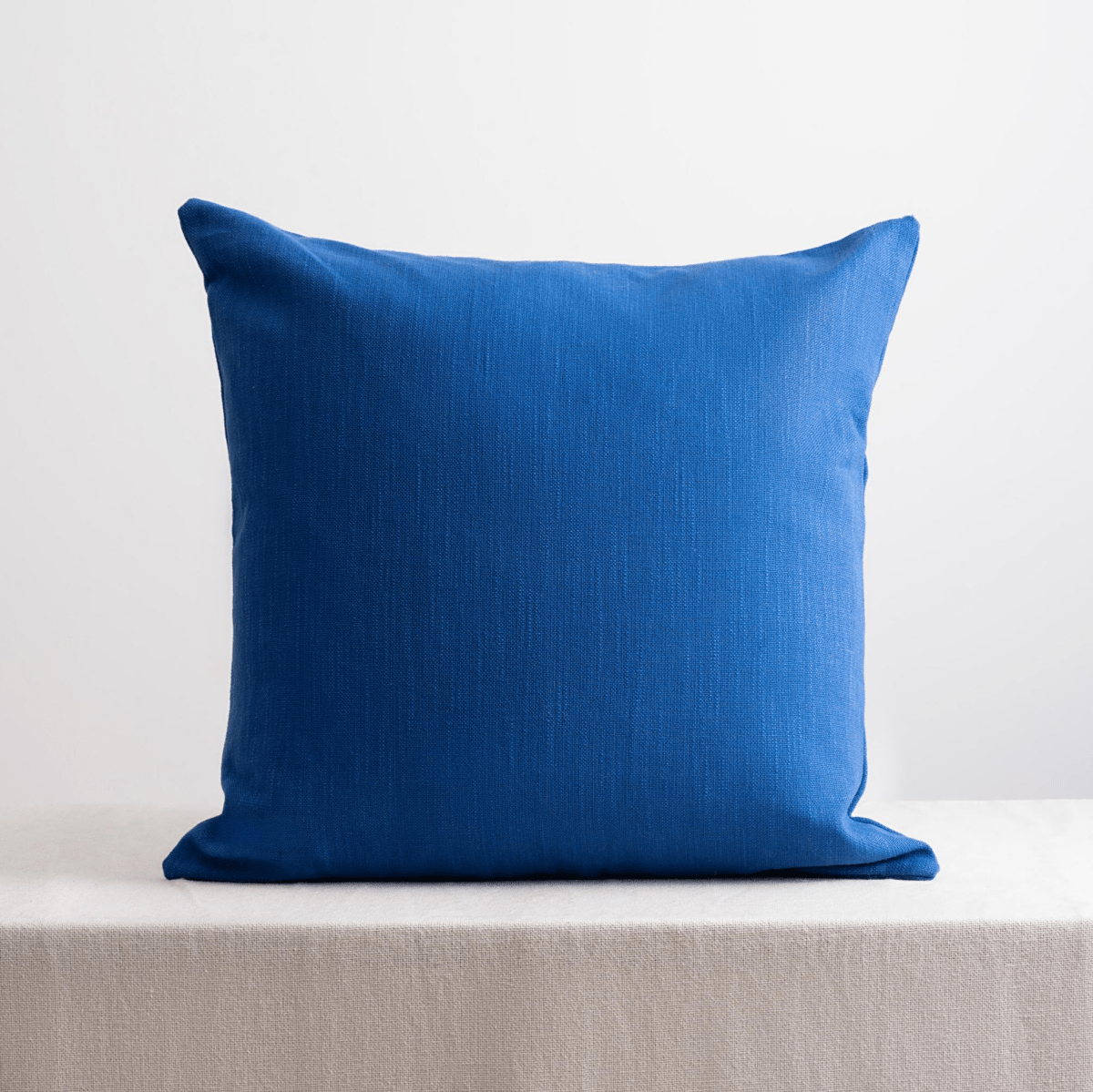 Cotton Cushion Cover | Navagio | Peacock Blue | Verified Sustainable by Brown Living™