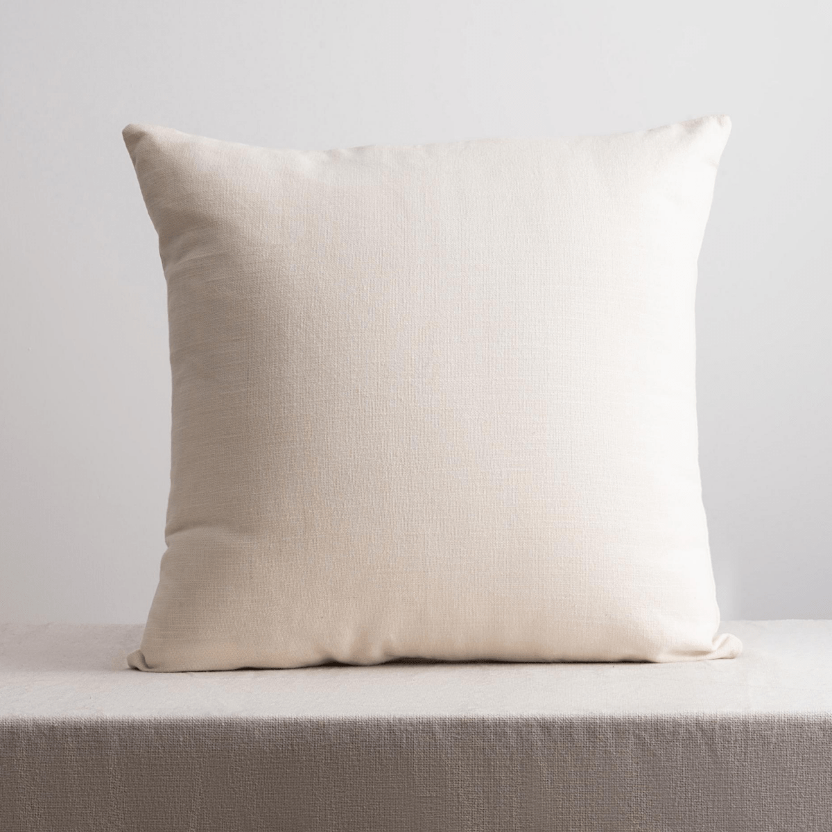 Cotton Cushion Cover | Niseko | White | Verified Sustainable by Brown Living™