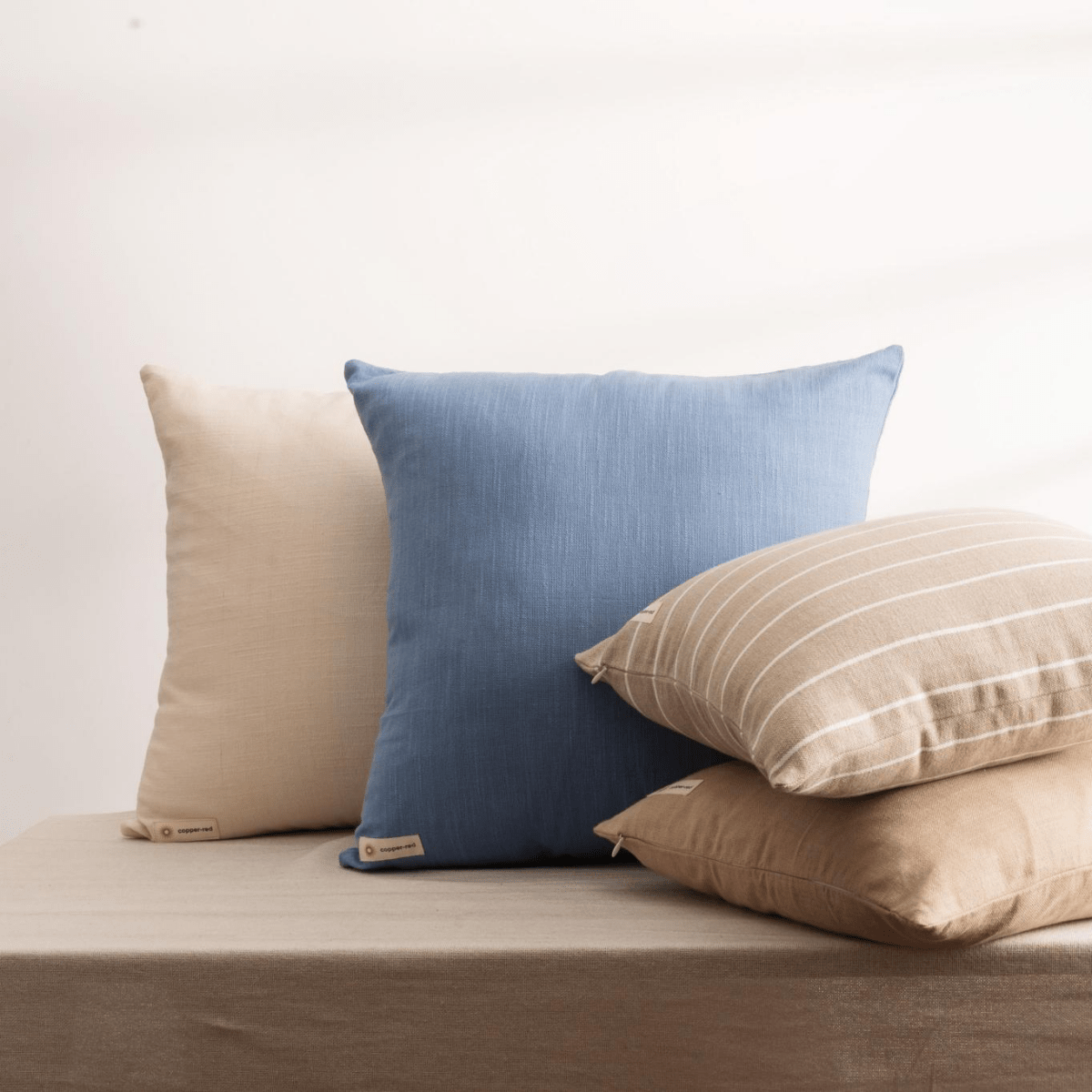 Cotton Cushion Cover | Niseko | White | Verified Sustainable by Brown Living™