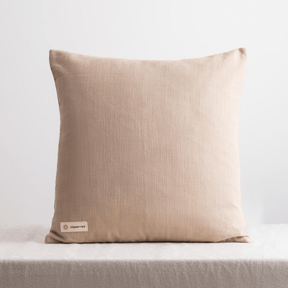 Cotton Cushion Cover | Serengeti | Beige | Verified Sustainable by Brown Living™