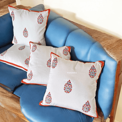 Cotton Cushion Covers Set of 4 – 16x16 inches – Covers & Inserts on Brown Living™. SKU: CUS5MOTIFF16164. Img 8.