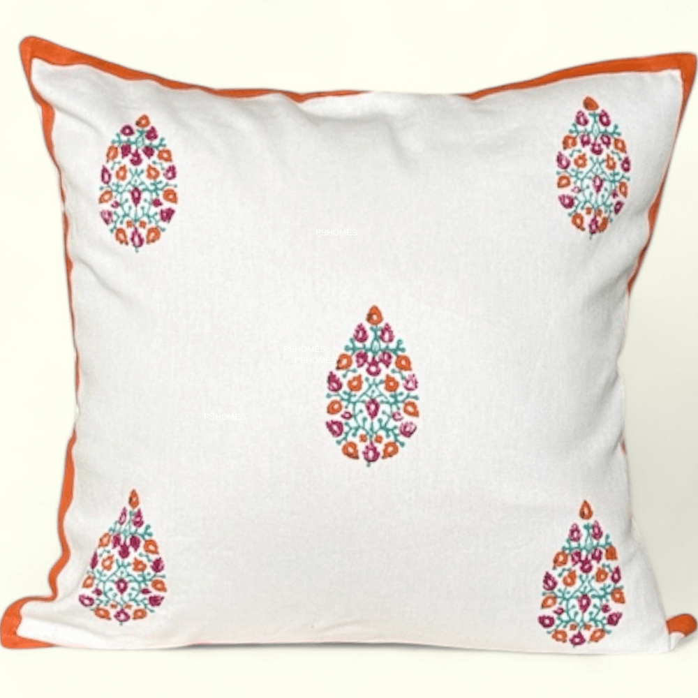 Cotton Cushion Covers Set of 4 – 16x16 inches | Verified Sustainable by Brown Living™