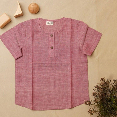 Cotton Kurta Shirt - Boys – Kids Shirts on Brown Living™. SKU: SCBKS - 01. Img 1.