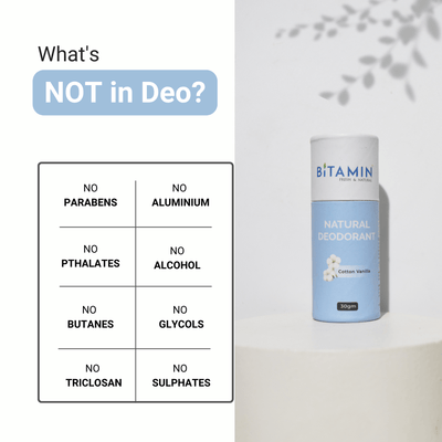 Cotton Vanilla Natural Deodorant - 30g – Deodorant on Brown Living™. SKU: cottonvanillaeco. Img 6.