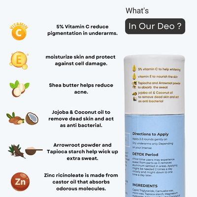 Cotton Vanilla Natural Deodorant - 30g – Deodorant on Brown Living™. SKU: cottonvanillaeco. Img 2.