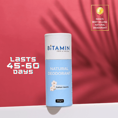 Cotton Vanilla Natural Deodorant - 30g – Deodorant on Brown Living™. SKU: cottonvanillaeco. Img 4.