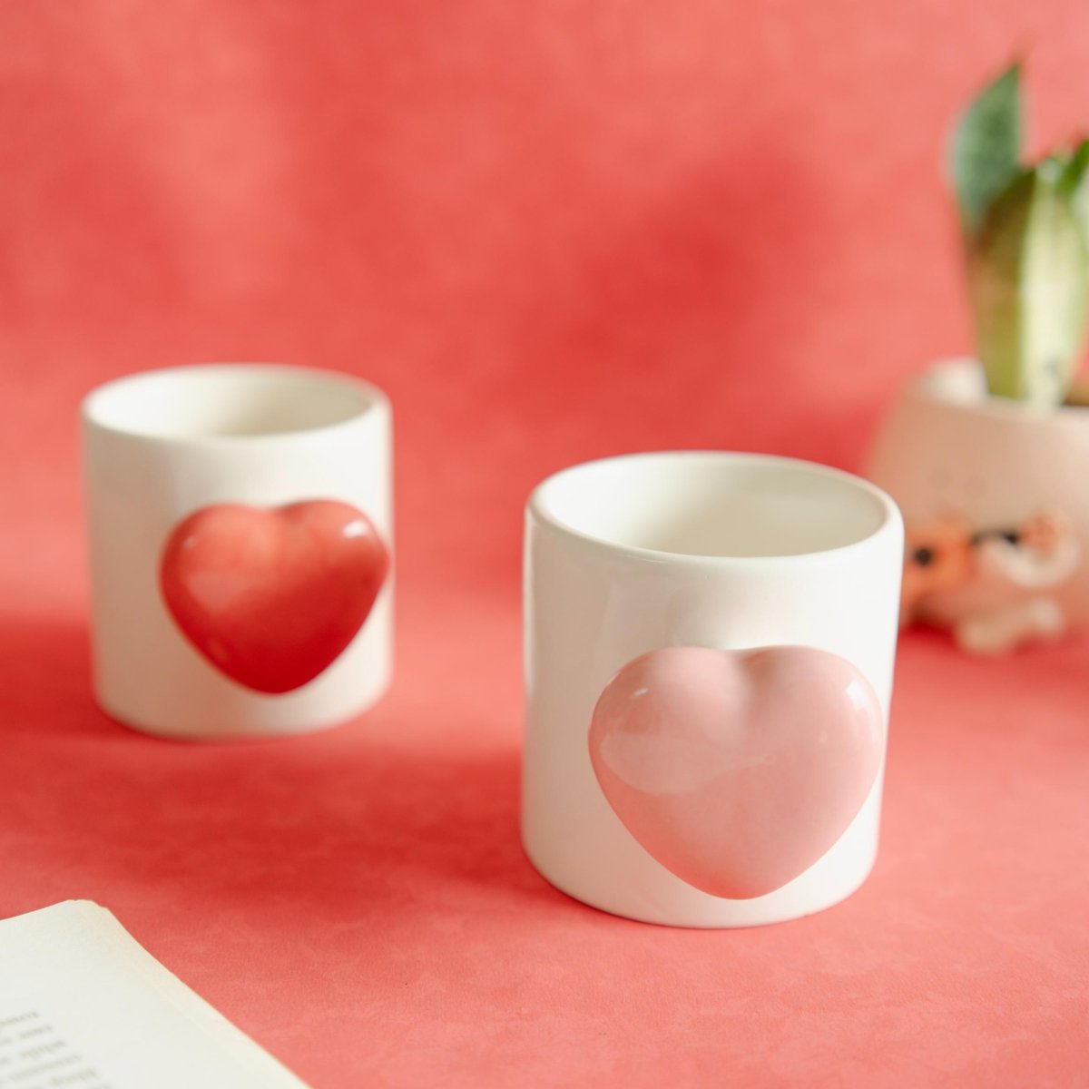 Cozy Heart Cup Set of 3 - Perfect Gift for Loved Ones | Verified Sustainable by Brown Living™