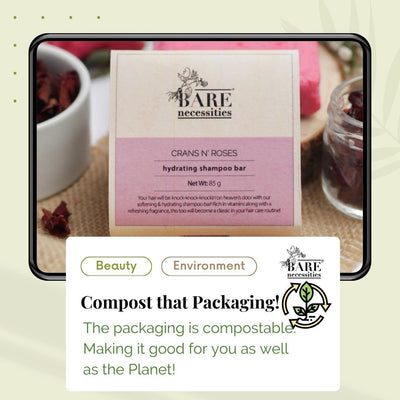 Crans N' Roses Shampoo Bar - Vegan | Hydrating for Dry Flaky Scalp - 85g – Hair Shampoo Bar on Brown Living™. SKU: 044 - 08919 - PC035. Img 7.