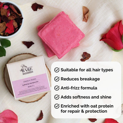 Crans N' Roses Shampoo Bar - Vegan | Hydrating for Dry Flaky Scalp - 85g – Hair Shampoo Bar on Brown Living™. SKU: 044 - 08919 - PC035. Img 6.