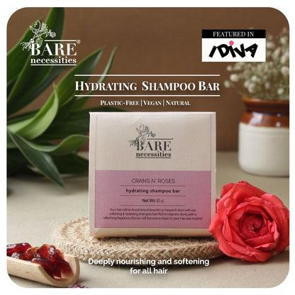 Crans N' Roses Shampoo Bar - Vegan | Hydrating for Dry Flaky Scalp - 85g | Verified Sustainable by Brown Living™