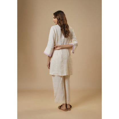 Cream Hemp Coord Set | Verified Sustainable by Brown Living™