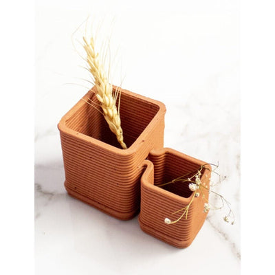 Cubicles Vase – Modular Minimal Vase for Elegant Floral Display – Vases on Brown Living™. SKU: TTT0107. Img 2.
