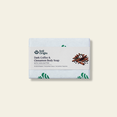Dark Coffee & Cinnamon Soap | Shea Butter| Deep Exfoliating | 100g – Body Soap on Brown Living™. SKU: SOPHCCS0G100. Img 2.