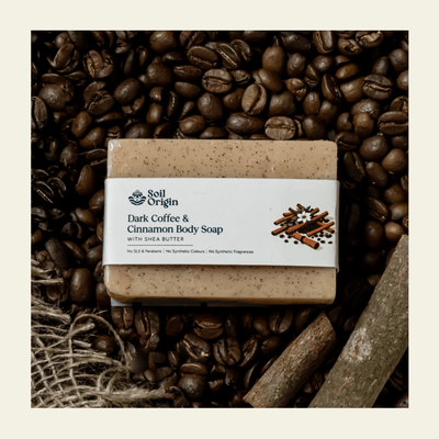 Dark Coffee & Cinnamon Soap | Shea Butter| Deep Exfoliating | 100g – Body Soap on Brown Living™. SKU: SOPHCCS0G100. Img 6.