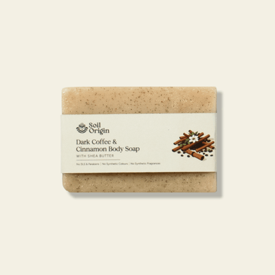Dark Coffee & Cinnamon Soap | Shea Butter| Deep Exfoliating | 100g – Body Soap on Brown Living™. SKU: SOPHCCS0G100. Img 1.