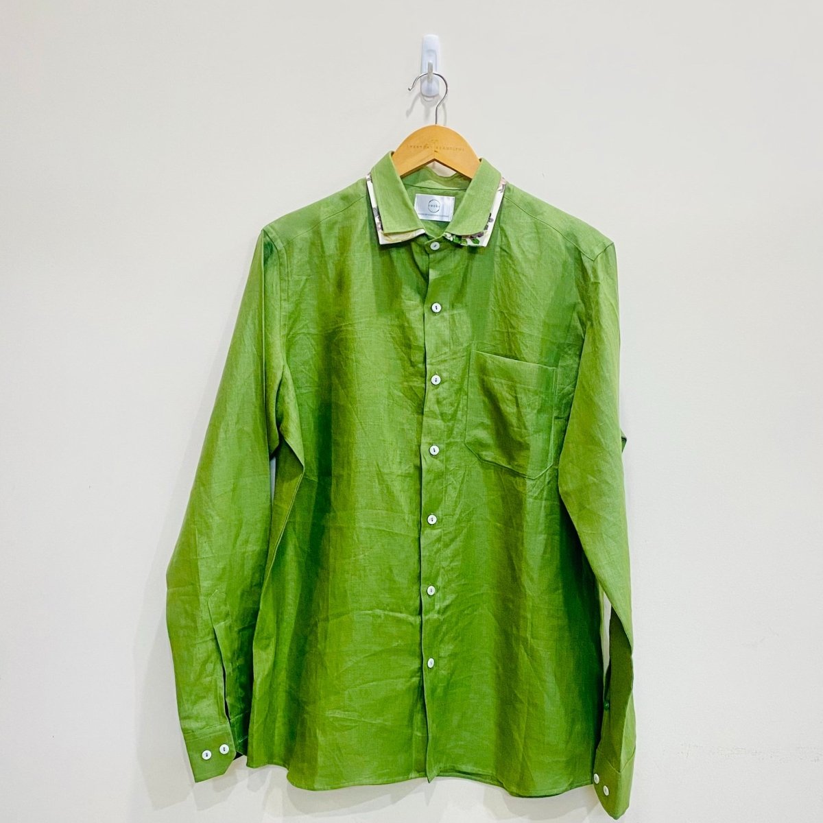 Dark Green Hemp Shirt | Verified Sustainable by Brown Living™