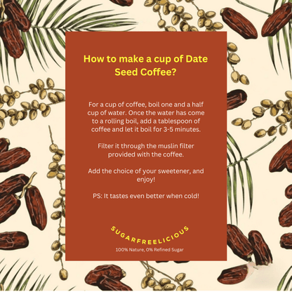Date Seed Caffeine Free Filter Coffee | Verified Sustainable by Brown Living™