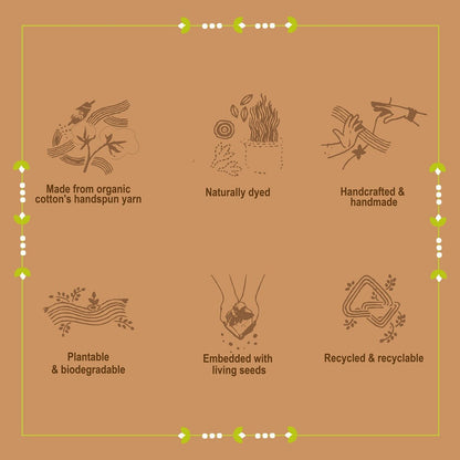 Dear Diary - Plantable I Eco Friendly Rakhi Embedded With Seeds | Verified Sustainable by Brown Living™