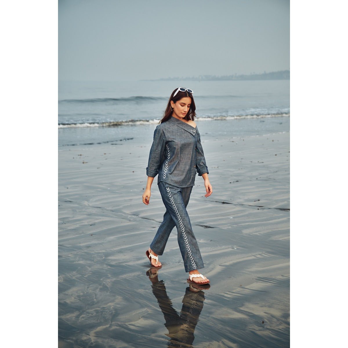 Denim Co - ord Set – Sleek & On Point Style | Verified Sustainable by Brown Living™