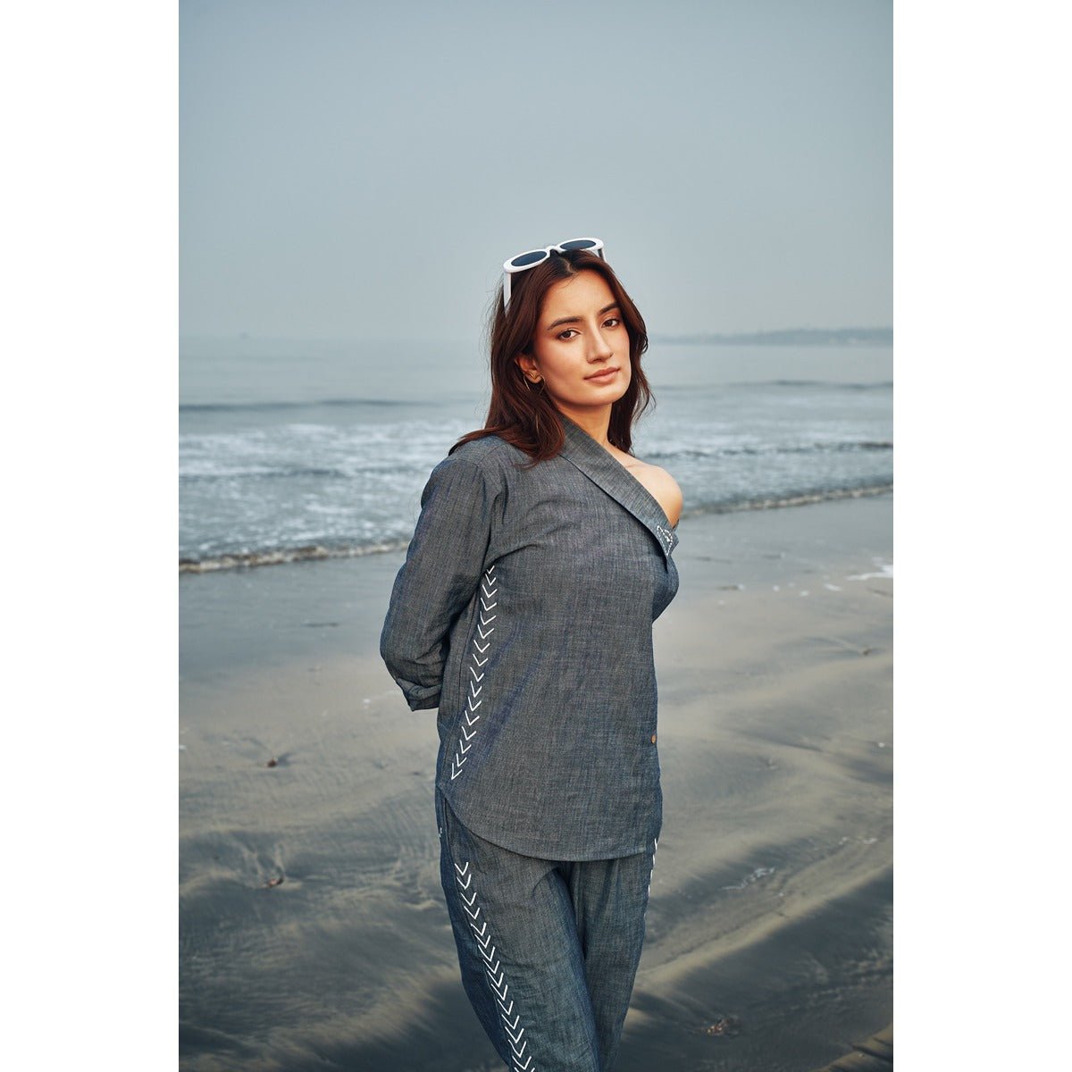 Denim Co - ord Set – Sleek & On Point Style | Verified Sustainable by Brown Living™