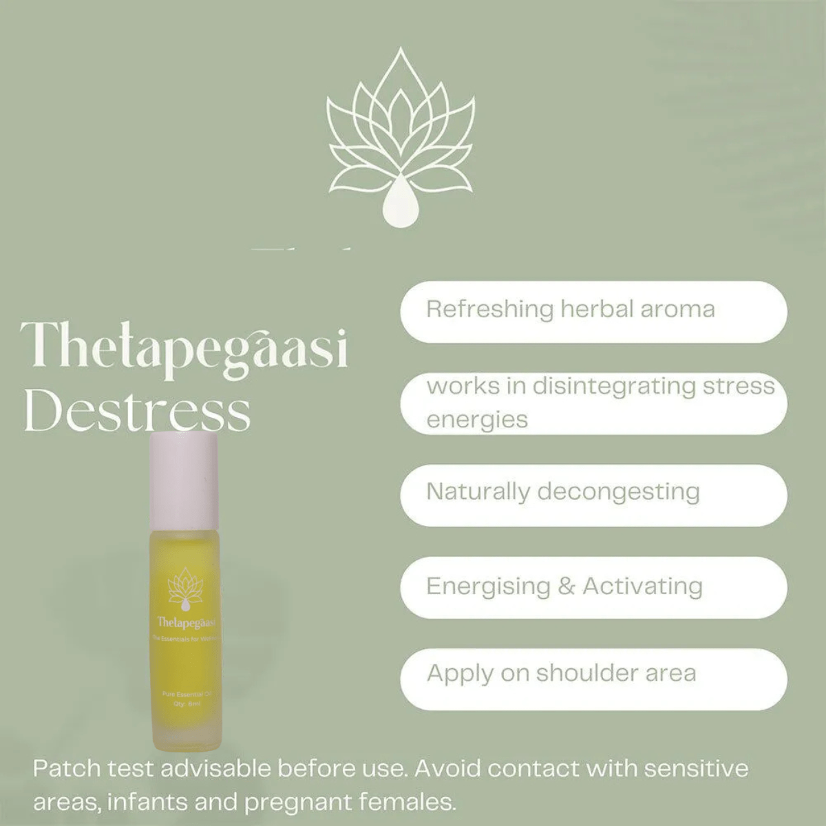 Destress Essential Oil - 8ml | Verified Sustainable by Brown Living™