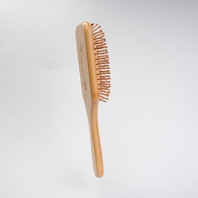 Detangling & Anti - frizz Bamboo Bliss Tulda Paddle Brush - Square – Hair Brush on Brown Living™. SKU: PC_HA_WB_PBB_L. Img 4.