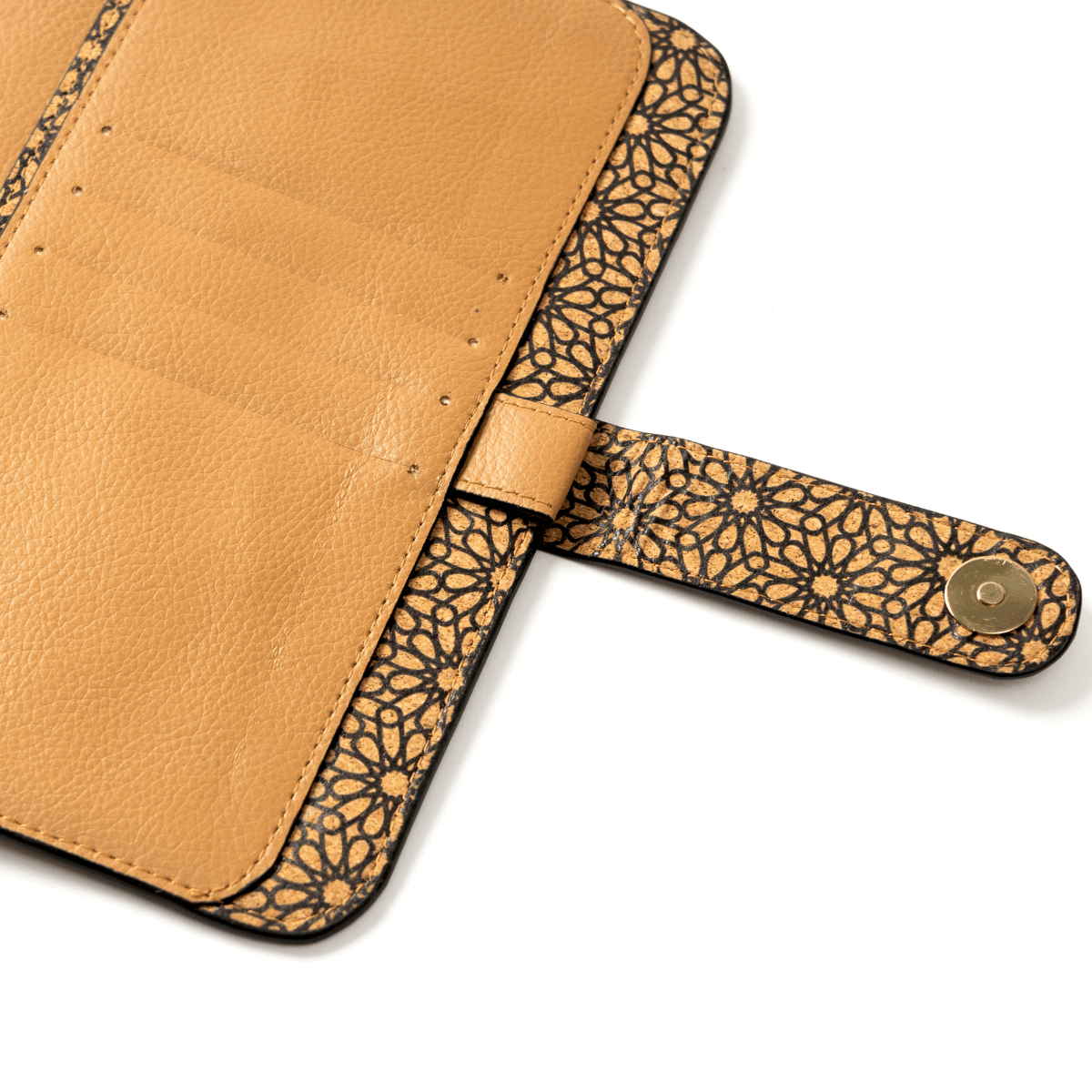 Diary with Matching Pen – Plant Leather & Cork Print (Caramel) | Verified Sustainable by Brown Living™