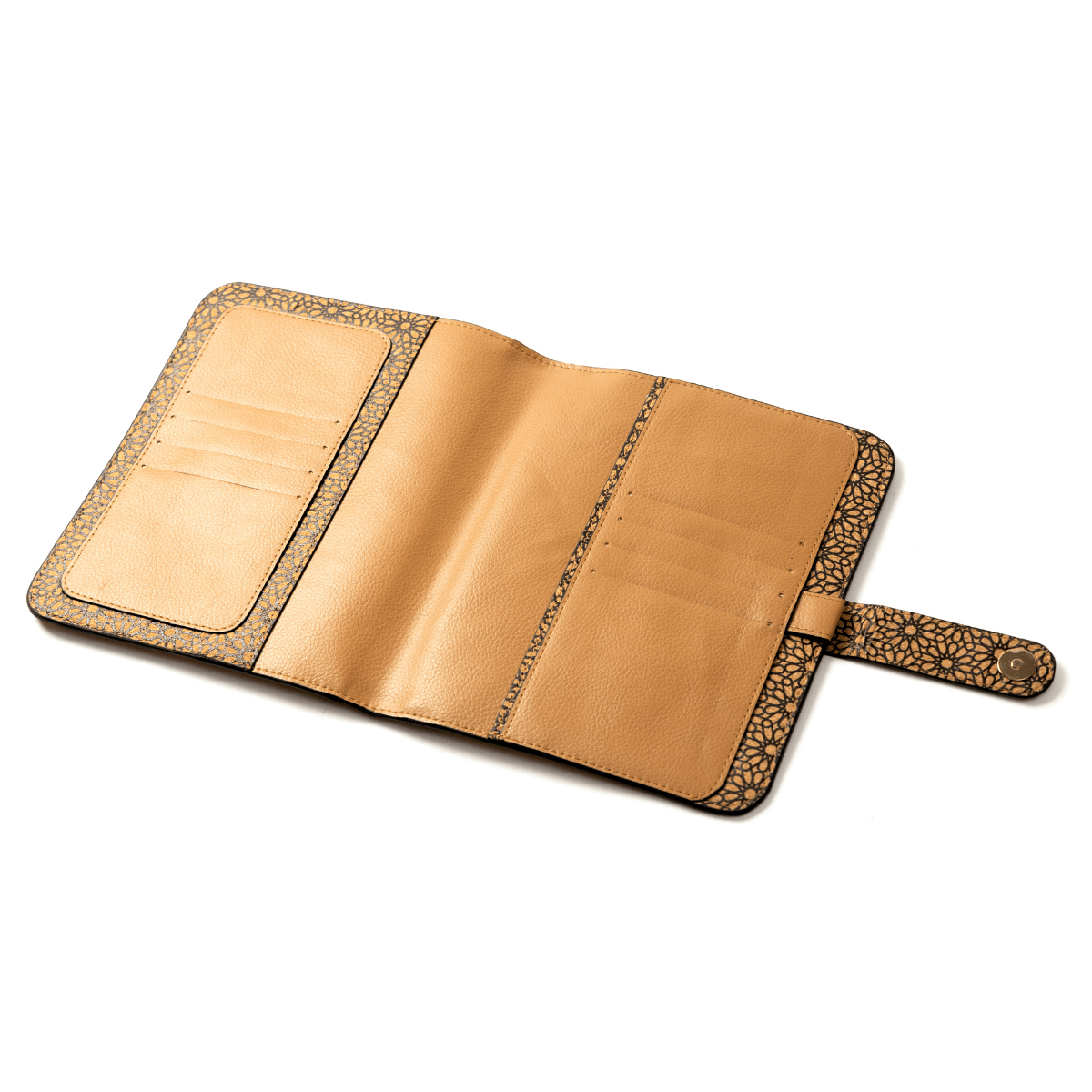Diary with Matching Pen – Plant Leather & Cork Print (Caramel) | Verified Sustainable by Brown Living™