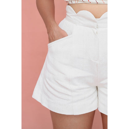 Doozie Shorts - High Waist, Curved Belt | Verified Sustainable by Brown Living™