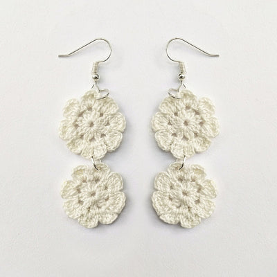 Dove Tranquil Hand Crochet Earring – Womens Earrings on Brown Living™. SKU: WTEDOVE1. Img 1.