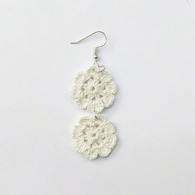 Dove Tranquil Hand Crochet Earring – Womens Earrings on Brown Living™. SKU: WTEDOVE1. Img 2.